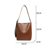 Bucket Bag PU Leather Female Bag Large Capacity HPS1270