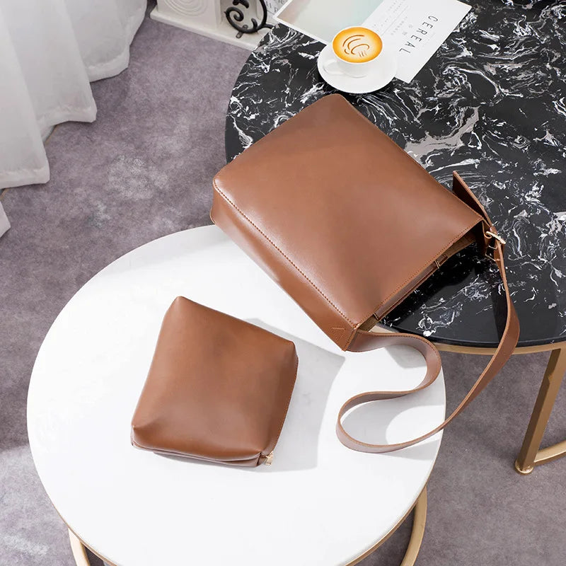 Bucket Bag PU Leather Female Bag Large Capacity HPS1270