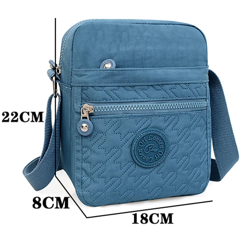 Water Resistant Nylon Shoulder Bag for Women