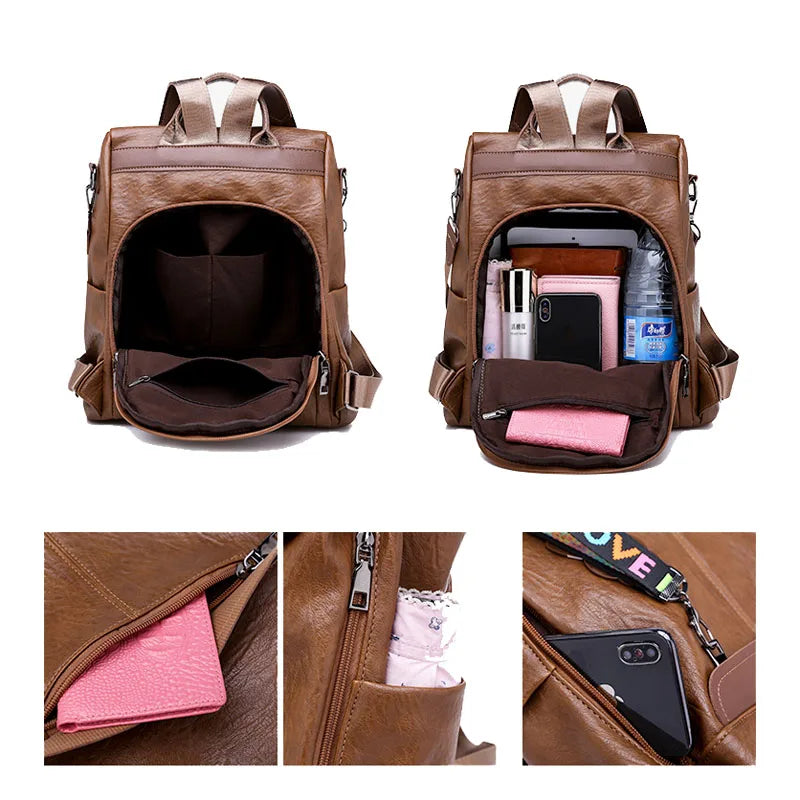 Anti-Theft Women's Multifunctional Backpack