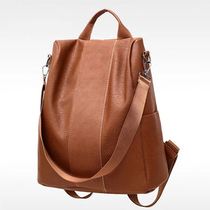 Vintage Leather Backpack for Women