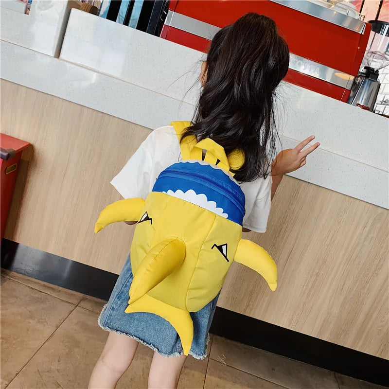 3D Shark Kindergarten Backpack for Kids