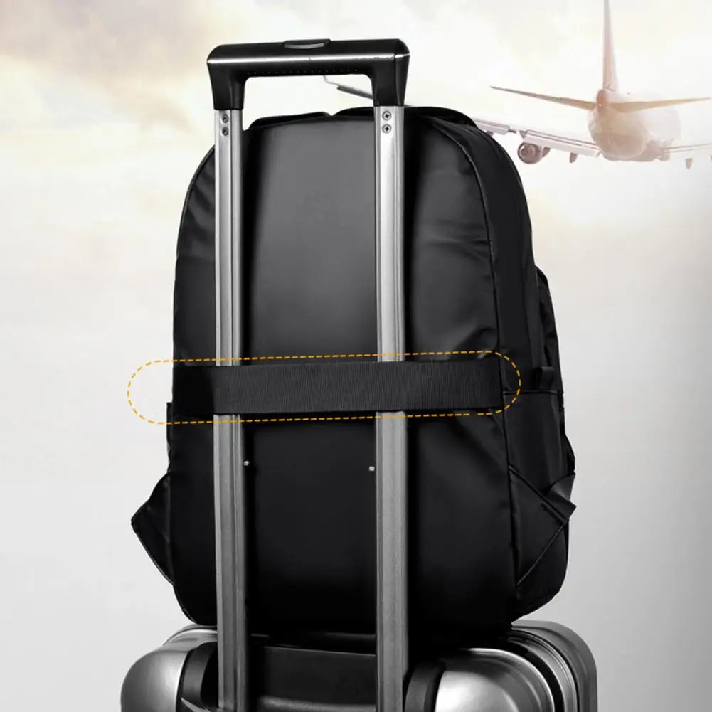 Anti-scratch Polyester Backpack Large Capacity Laptop Bag