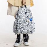 Cartoon Printing Backbag Waterproof Nylon School Bag Teenage Girl Bookbag