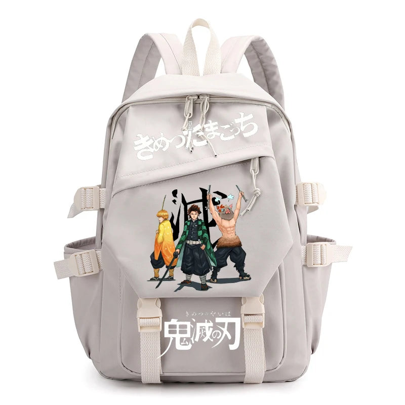 Anti-theft Backpack with Laptop Compartment - Demon Slayer