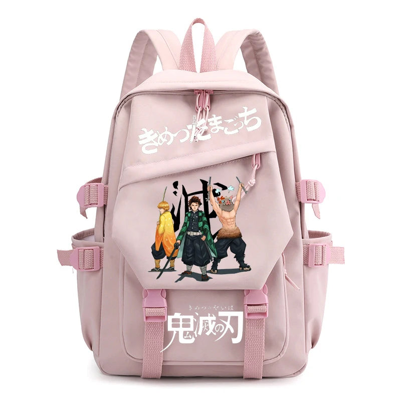 Anti-theft Backpack with Laptop Compartment - Demon Slayer