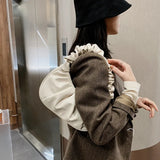 Armpit Shoulder Bags Leather Soft Handbags for Women High Ladies Clutch Bags