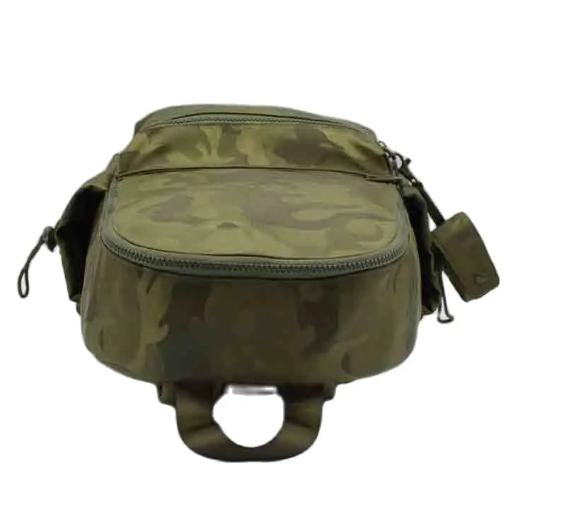 Men's Army Green Camo Nylon Backpack