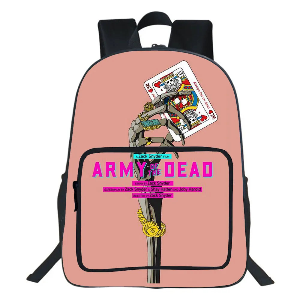 Army Of The Dead Backpack Student School Bag Large Capacity Travel Bookbag