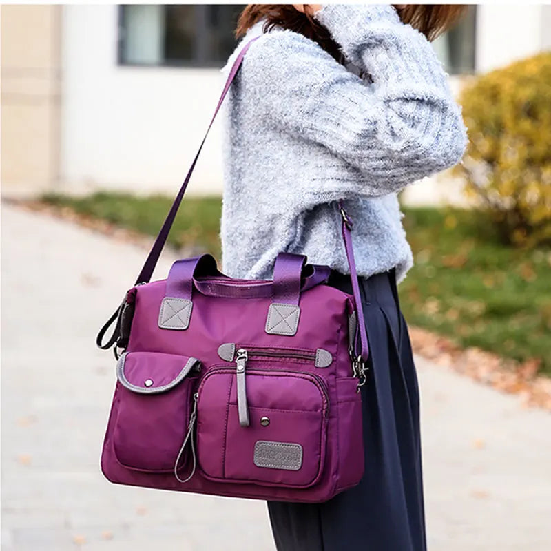 Nylon Messenger Bag Large Capacity Handbag