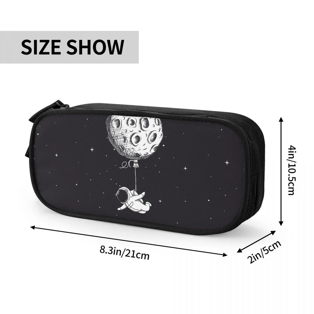 Astronaut Print Pencil Case Kids Boy's Pen Bag