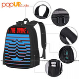 At The Drive In Bandstripespreshrunk Backpack Large Capacity