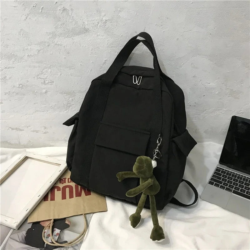 INS Campus School Bag Female Portable College Wind Tooling Backpack