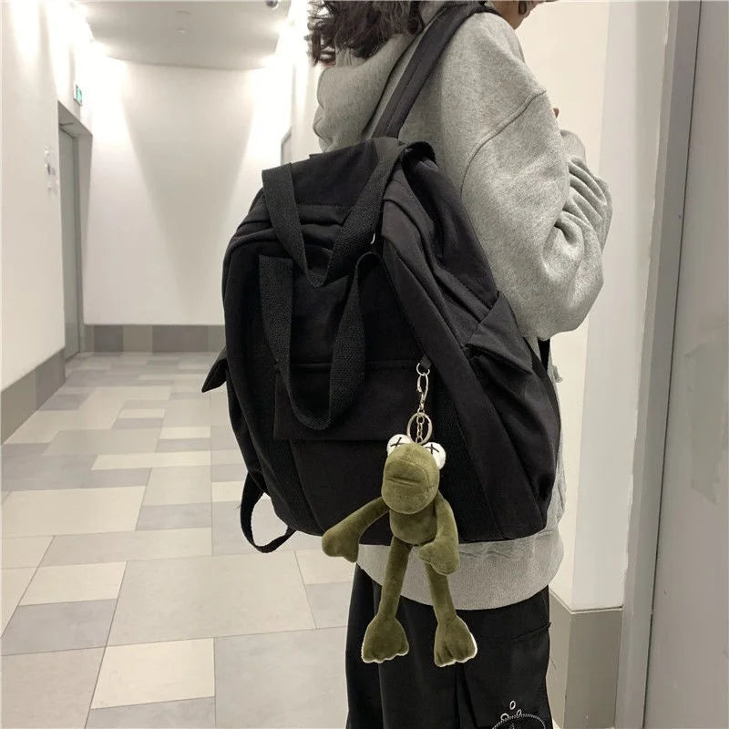 INS Campus School Bag Female Portable College Wind Tooling Backpack