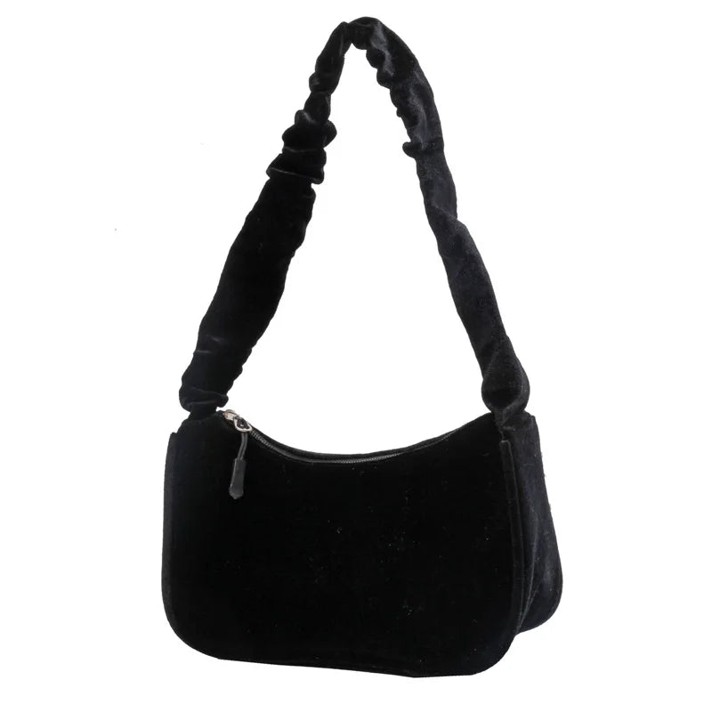 Autumn Women Large-capacity Shoulder Bags Casual Plush Warm Bags