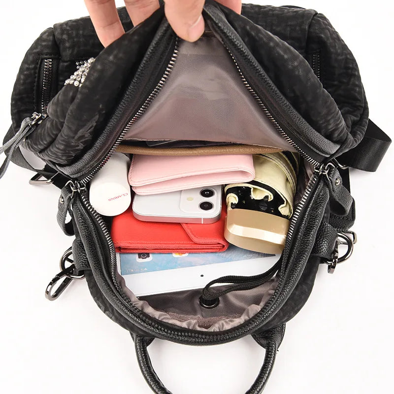 Casual Backpack Women Autumn Winter Lightweight Travel Shoulder Bag