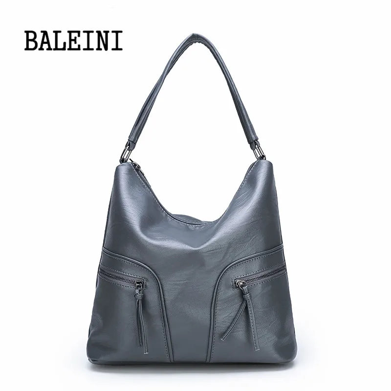 BALEINI Pu Leather Bag Handbags Famous Brands Women Shoulder Bag