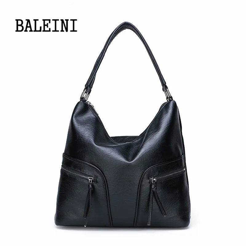BALEINI Pu Leather Bag Handbags Famous Brands Women Shoulder Bag