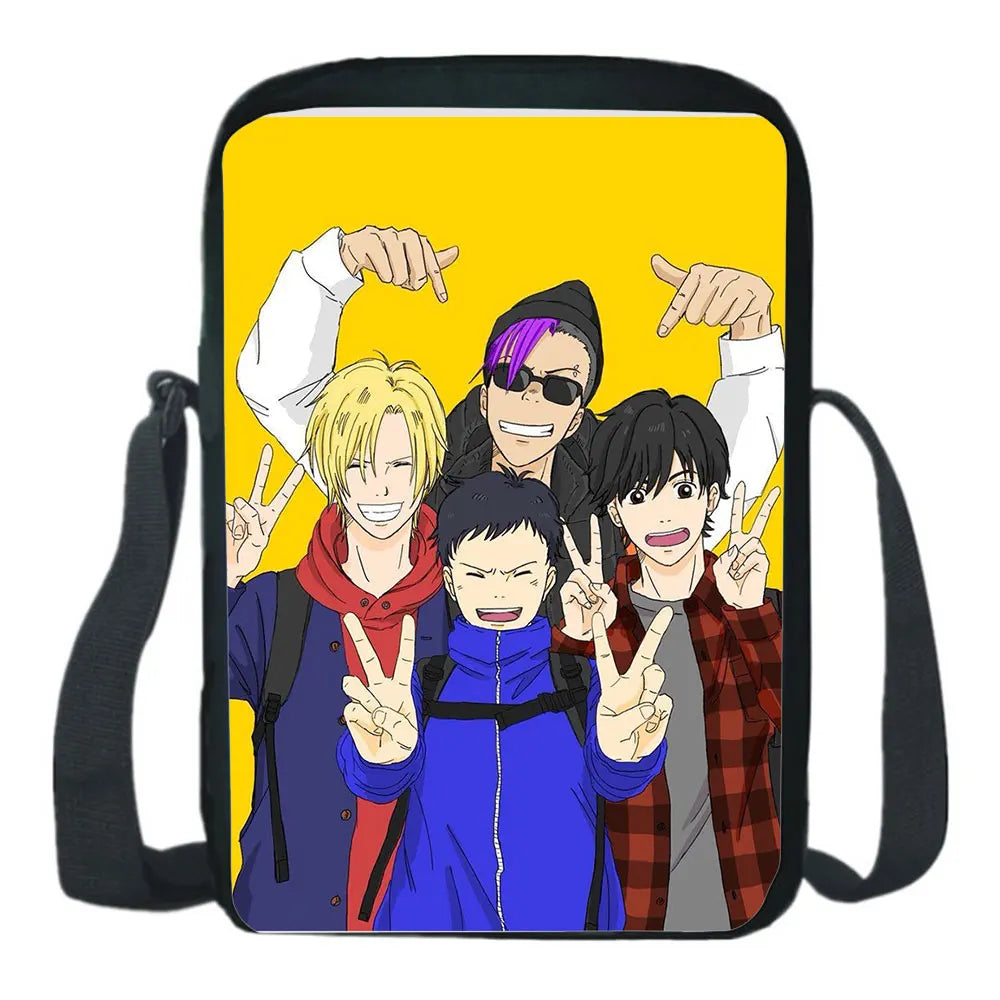 BANANA FISH Cartoon Shoulder Bag Canvas School Bag Cosplay Messenger Bag