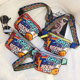 Graffiti Waist Bag Women Personality Belt Bags Chest Handbag
