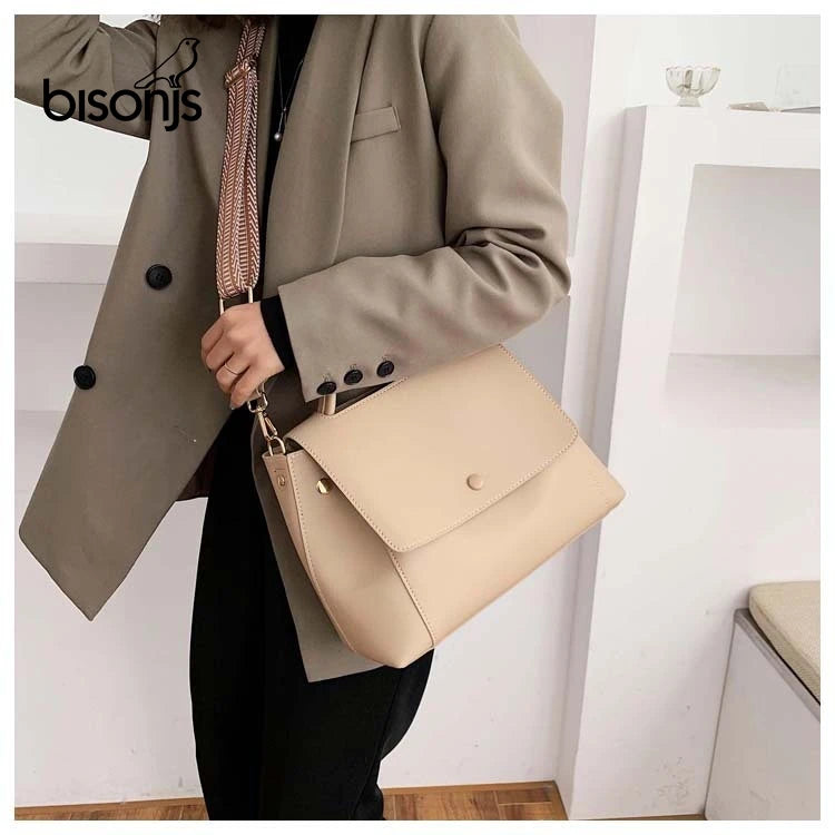 Large Capacity Totes Bag Women PU Shoulder Messenger Retro Lady Handbags