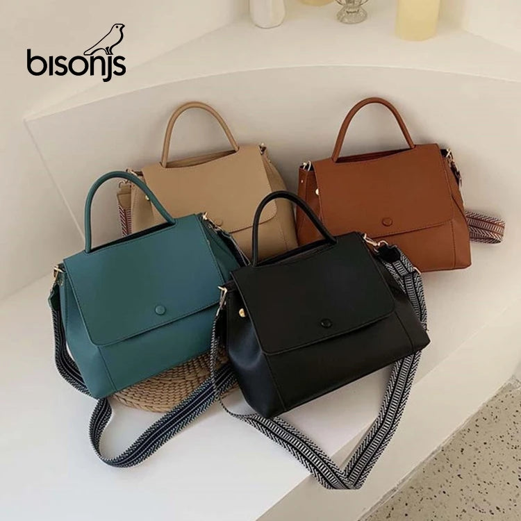 Large Capacity Totes Bag Women PU Shoulder Messenger Retro Lady Handbags
