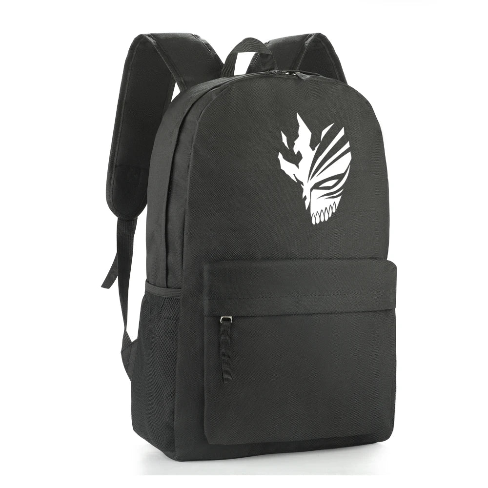 BLEACH Ichigo Mask Printing Backpack Nylon School Bag Customization