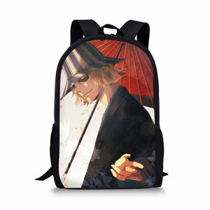 BLEACH Pattern Print School Bags Daily Travel Climbing Durable Backpack