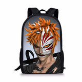 BLEACH Pattern Print School Bags Daily Travel Climbing Durable Backpack