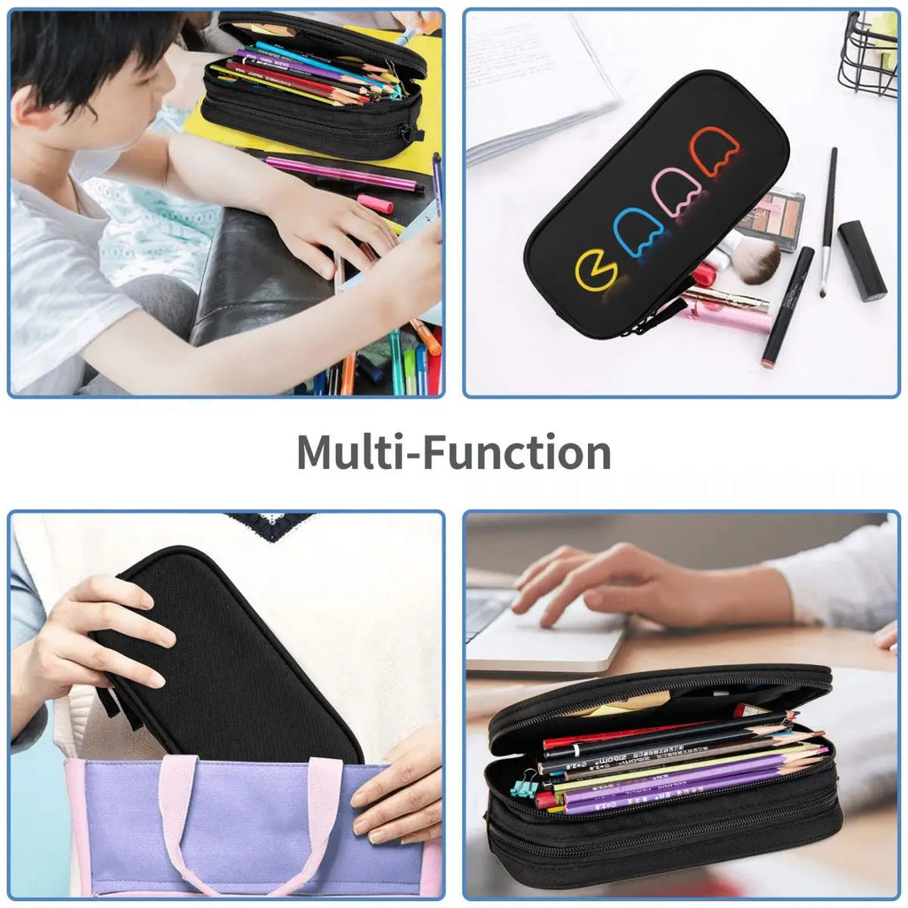 BOSS Battle Shooting Game Pen Box Student School Anime Zipper Pen Bag