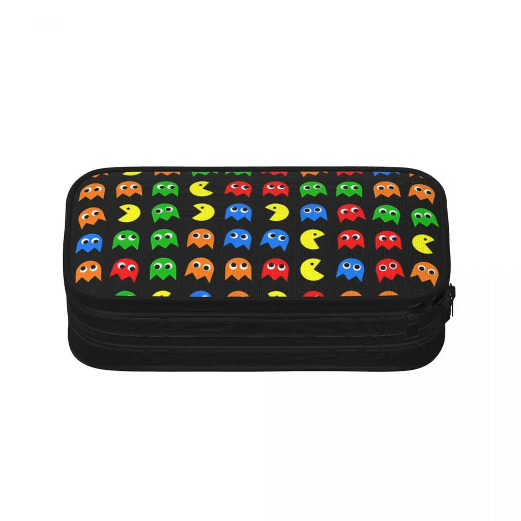 BOSS Battle Shooting Game Pen Box Student School Anime Zipper Pen Bag