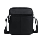 BULLCAPTAIN Leather Shoulder Bag Men Causal Crossbody Bags Small Double Zipper