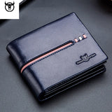 BULLCAPTAIN Men's Leather RFID Wallet
