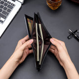 BULLCAPTAIN Men's Leather RFID Wallet