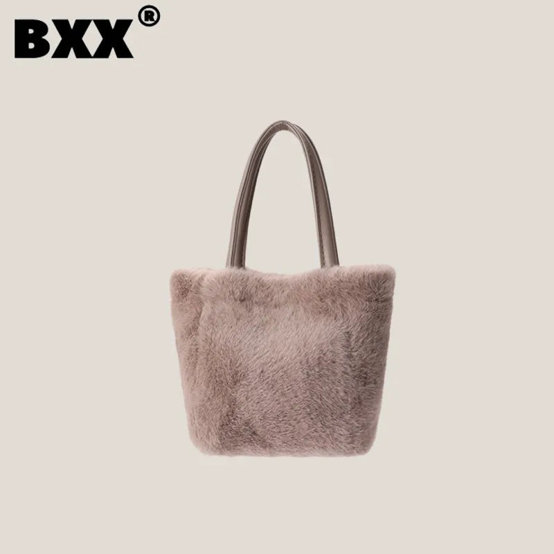 Women's Plush Shoulder Crossbody Bag 8P0273