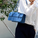 Retro PU Leather Armpit Handbags For Women Large Capacity Shoulder Bags