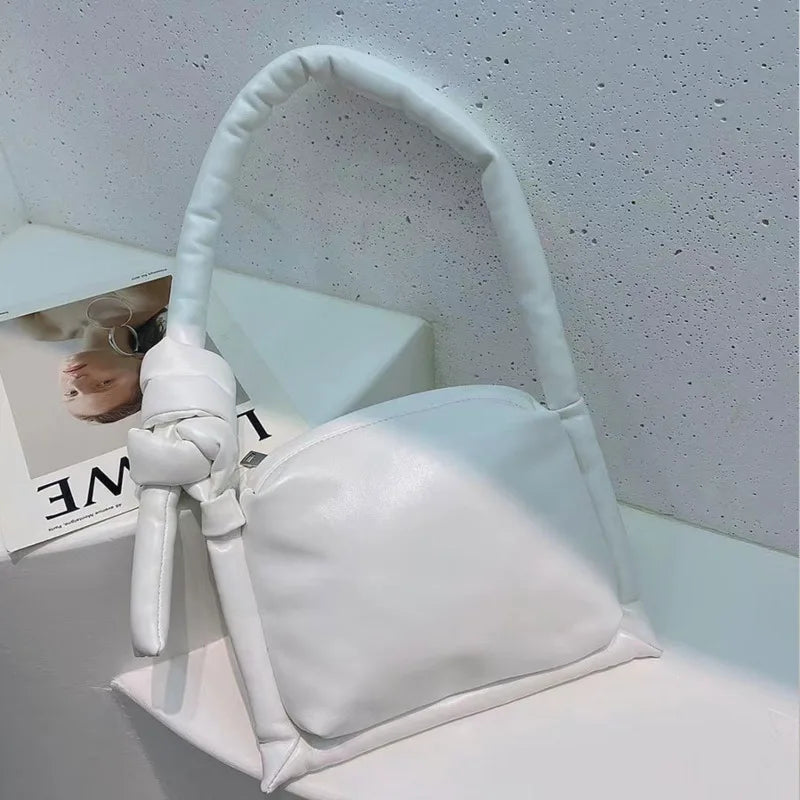 Retro PU Leather Handbags For Women High Shoulder Crossbody Female Bags