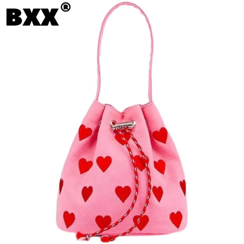 Canvas Bucket Handbag Casual Shoulder Crossbody Bag