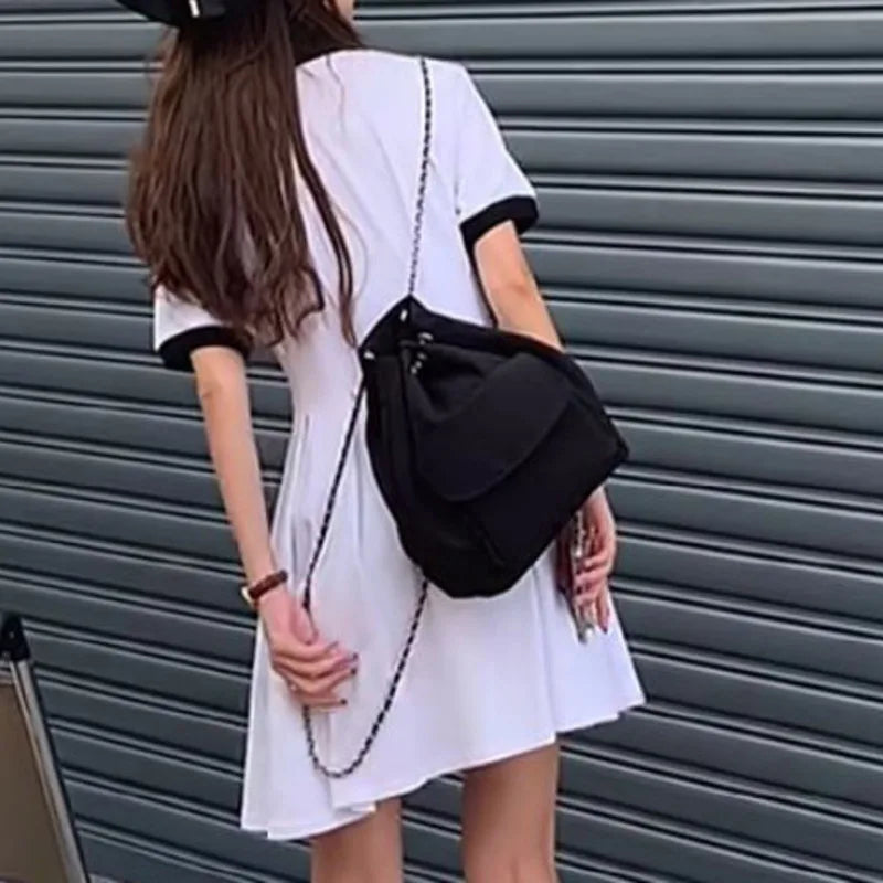 Casual High Capacity Bucket Bag Women's Shopping Shoulder Bag