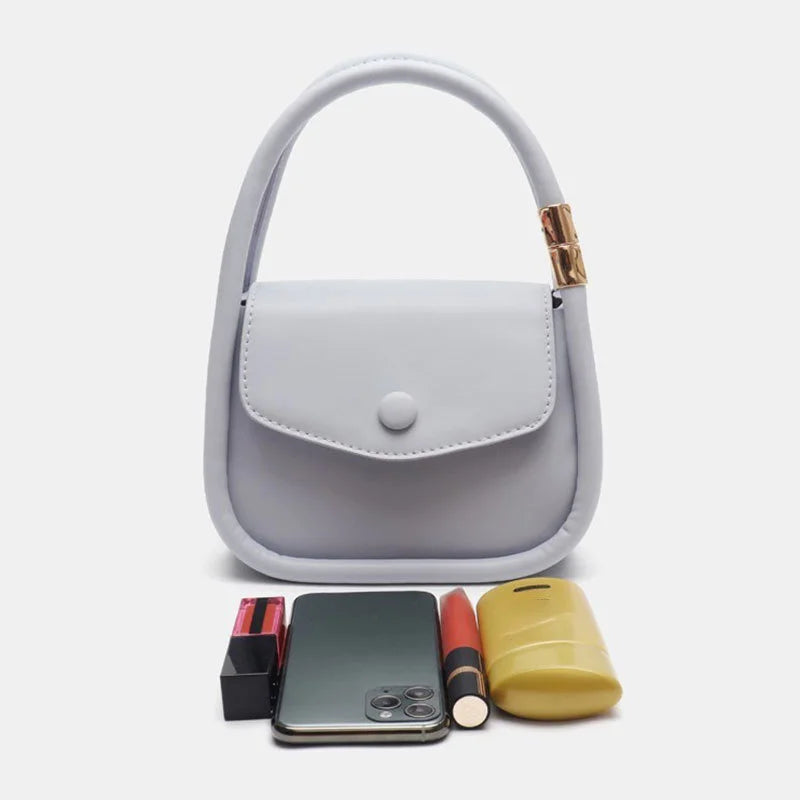 Casual Versatile PU Leather Handbags Women Ladies Vacation Shoulder Bags