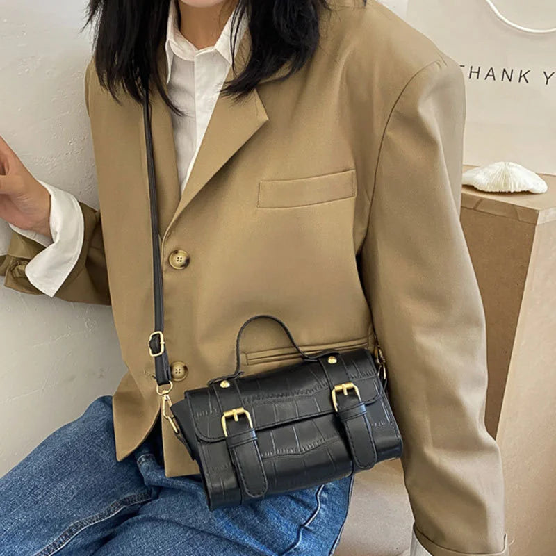 High Solid PU Leather Crossbody Bag for Women GF3669