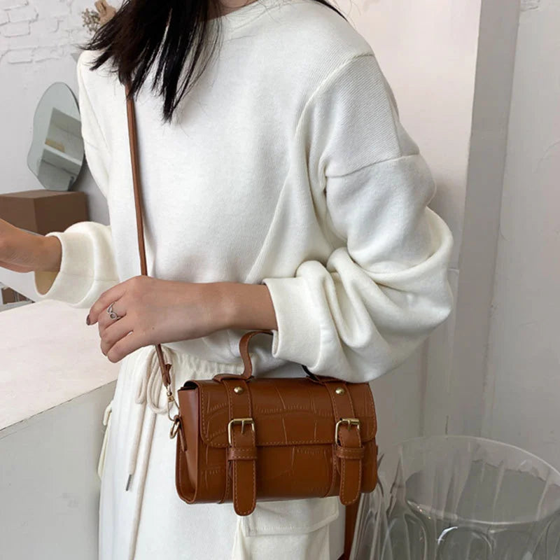 High Solid PU Leather Crossbody Bag for Women GF3669