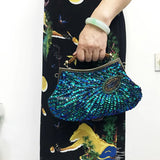 Peacock Feather Sequins Handbag Women's Shoulder Bag GF4884