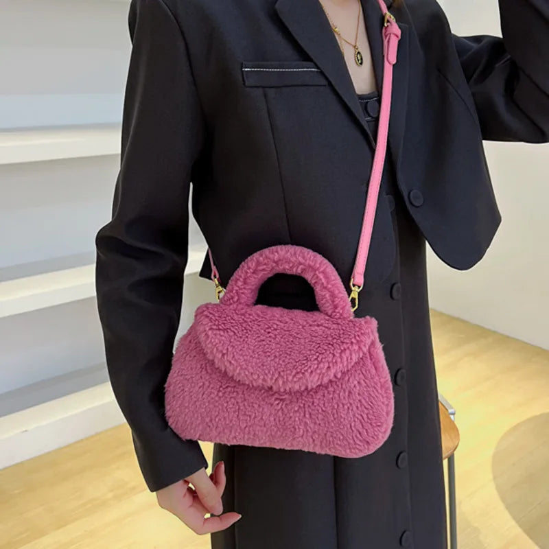 Casual Plush Minority HandBag Women's Crossbody Bag