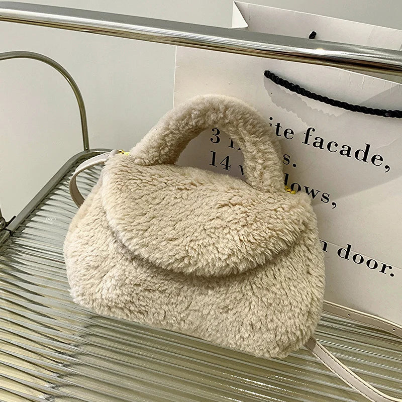 Casual Plush Minority HandBag Women's Crossbody Bag