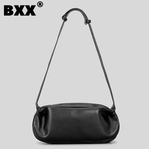 Wide Shoulder PU Leather Bag Women High Capacity Messenger Female Bags
