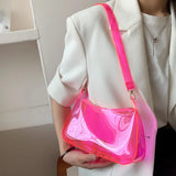 Casual Female Transparent PVC Shoulder Bag for Summer