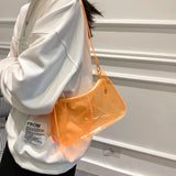 Casual Female Transparent PVC Shoulder Bag for Summer
