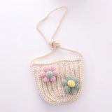 Leisure Flowers Knitting Handbags For Women