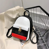 Brown Crossbody Backpack Purse for Women Rucksack School Book Bag B334